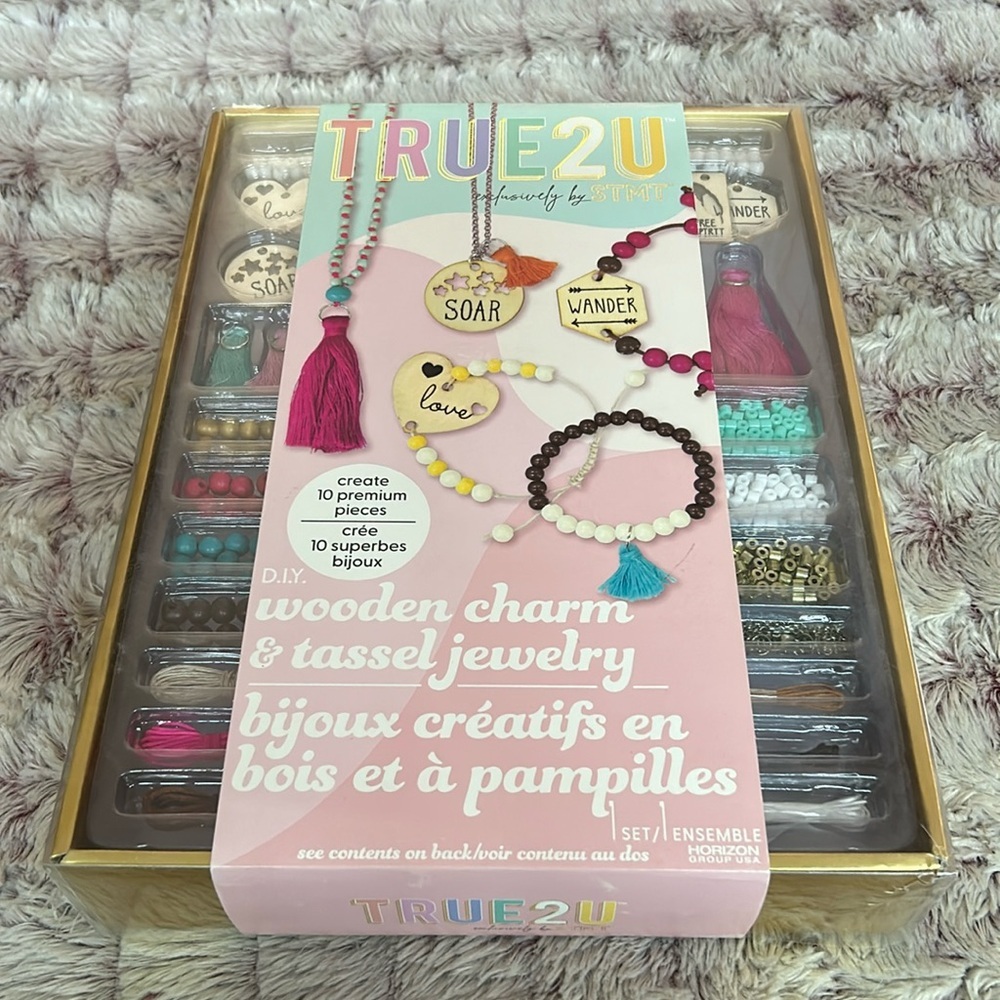 True2U wooden charms & Tassel Jewelry